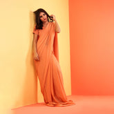 Stitched Luxury Chiffon Saree