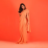 Stitched Luxury Chiffon Saree