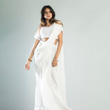 Stitched Luxury Chiffon Saree