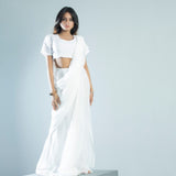 Stitched Luxury Chiffon Saree