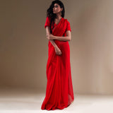 Stitched Luxury Chiffon Saree