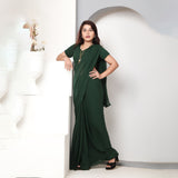 Stitched Luxury Chiffon Saree