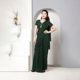 Stitched Luxury Chiffon Saree