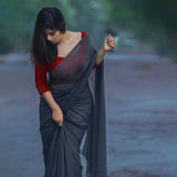 Stitched Luxury Chiffon Saree