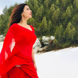 Stitched Luxury Chiffon Saree