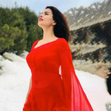 Stitched Luxury Chiffon Saree