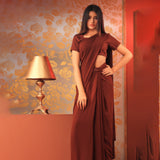 Stitched Luxury Chiffon Saree
