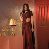 Stitched Luxury Chiffon Saree