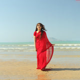 Stitched Luxury Chiffon Saree