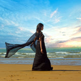 Stitched Luxury Chiffon Saree