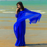 Stitched Luxury Chiffon Saree