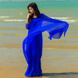Stitched Luxury Chiffon Saree