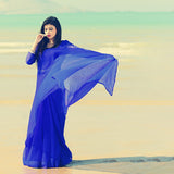 Stitched Luxury Chiffon Saree