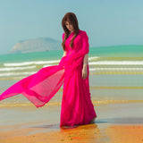 Stitched Luxury Chiffon Saree