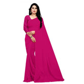 Stitched Luxury Chiffon Saree