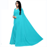 Stitched Luxury Chiffon Saree