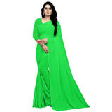 Stitched Luxury Chiffon Saree