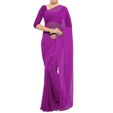 Stitched Luxury Chiffon Saree