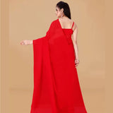 Stitched Luxury Chiffon Saree