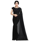 Stitched Luxury Chiffon Saree