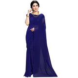 Stitched Luxury Chiffon Saree