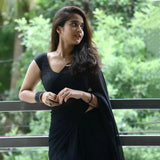 Stitched Luxury Chiffon Saree