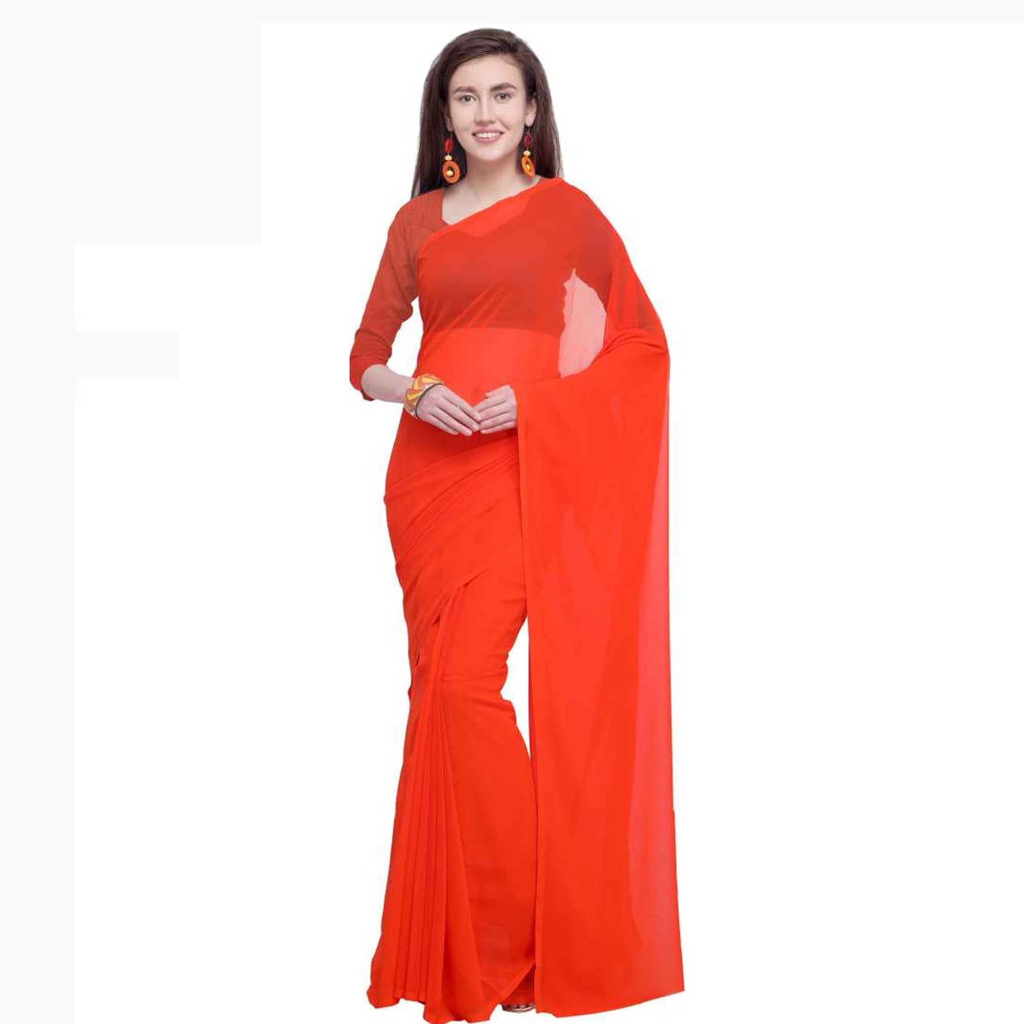 Stitched Luxury Chiffon Saree
